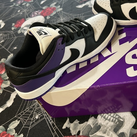DS NIKE SB DUNK LOW PRO COURT PURPLE SZ MENS 9 BQ6817 500 NEW DEADSTOCK - Picture 6 of 10